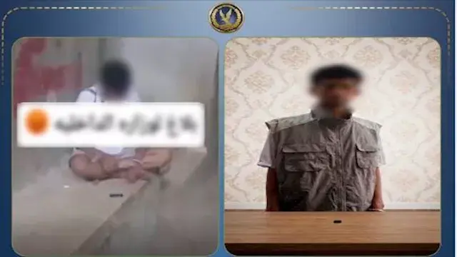 ضبط ترزي ظهر في فيديو أثناء تعاطيه الحشيش أمام منزل بكرداسة