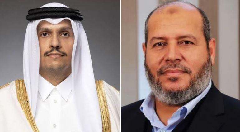 مباحثات هاتفية بين رئيس وزراء قطر ورئيس المكتب السياسي لحماس