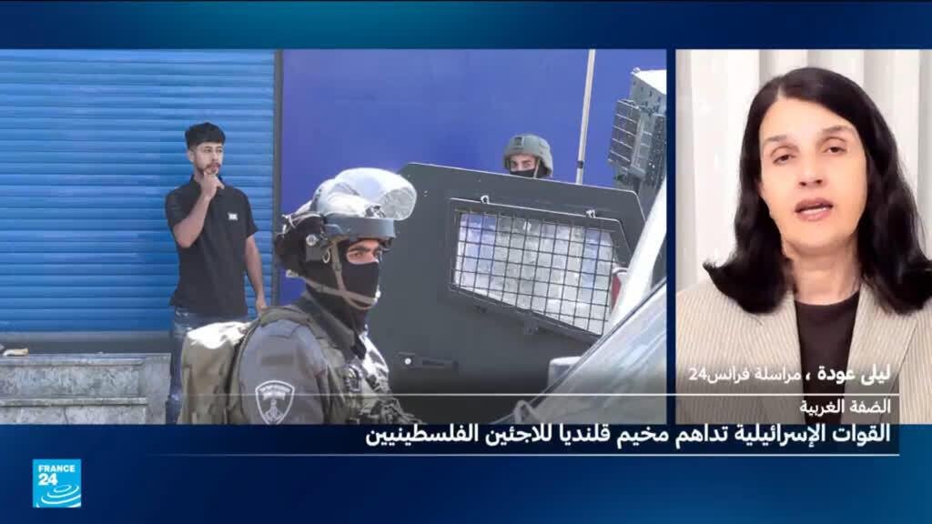 القوات الإسرائيلية تداهم مخيم قلنديا للاجئين الفلسطينيين شمال مدينة القدس