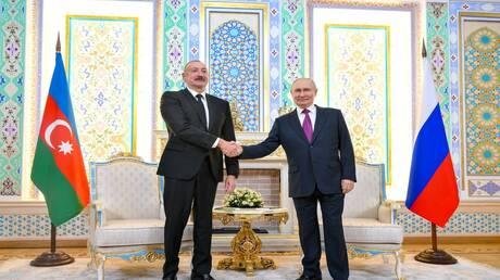 بوتين وعلييف يؤكدان عزمهما على تعزيز التعاون بين روسيا وأذربيجان