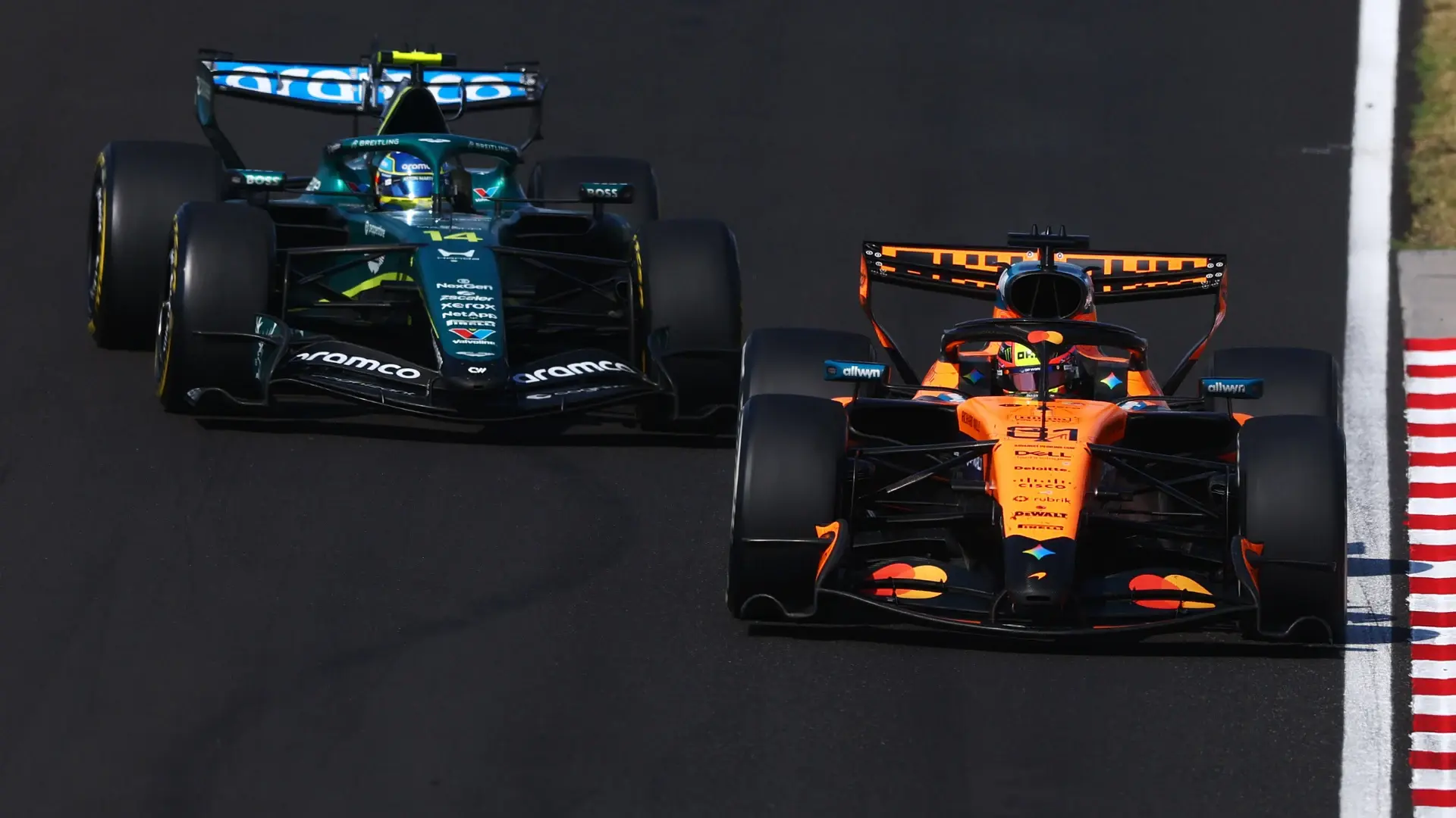 How did McLaren and Aston Martin make big gains in Hungary?