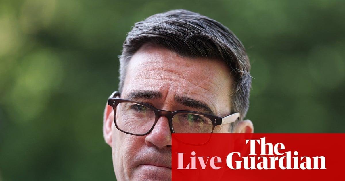 UK politics: Burnham pauses early prisoner release scheme due to start in September – as it happened