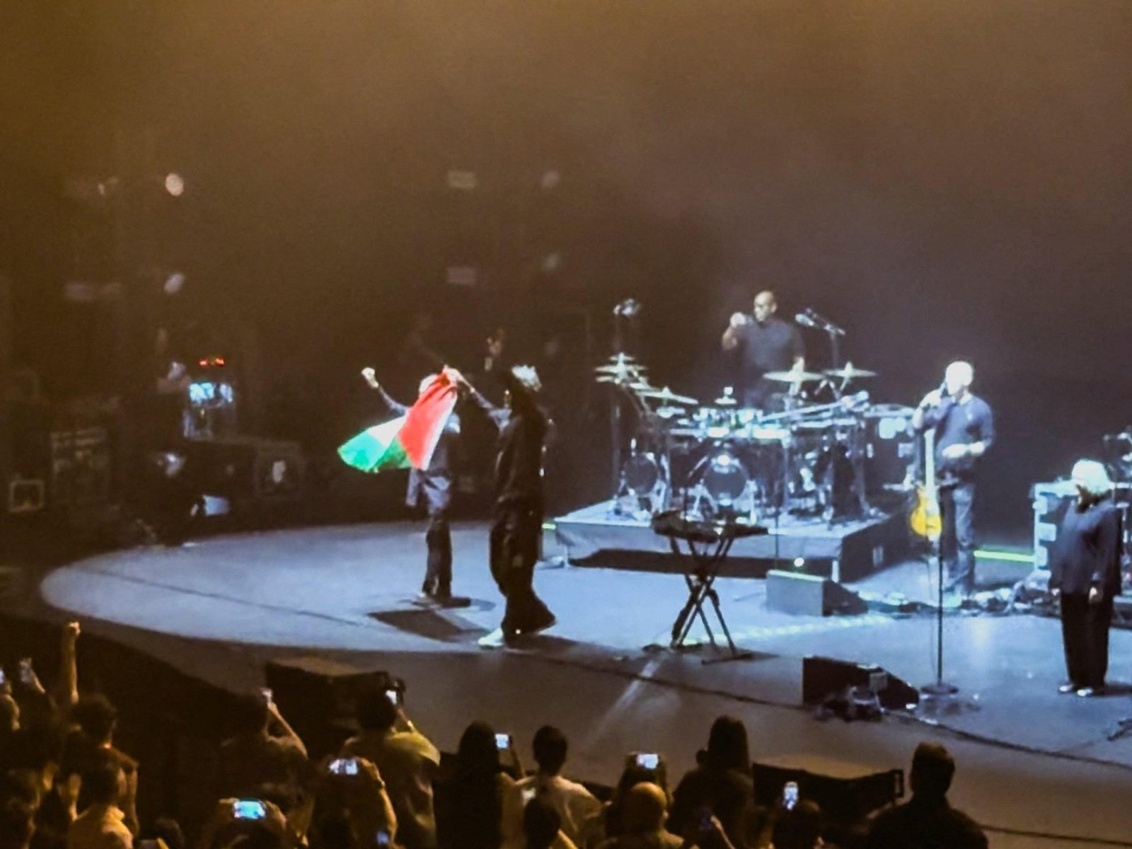 Massive Attack says members held after pro-Palestine display in Singapore