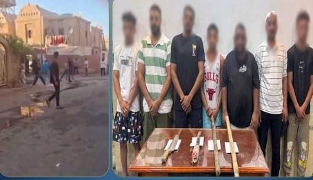 لخلافات حول الجيرة ولهو الأطفال.. القبض على 6 أشخاص بعد مشاجرة بالأسلحة البيضاء في الجيزة
