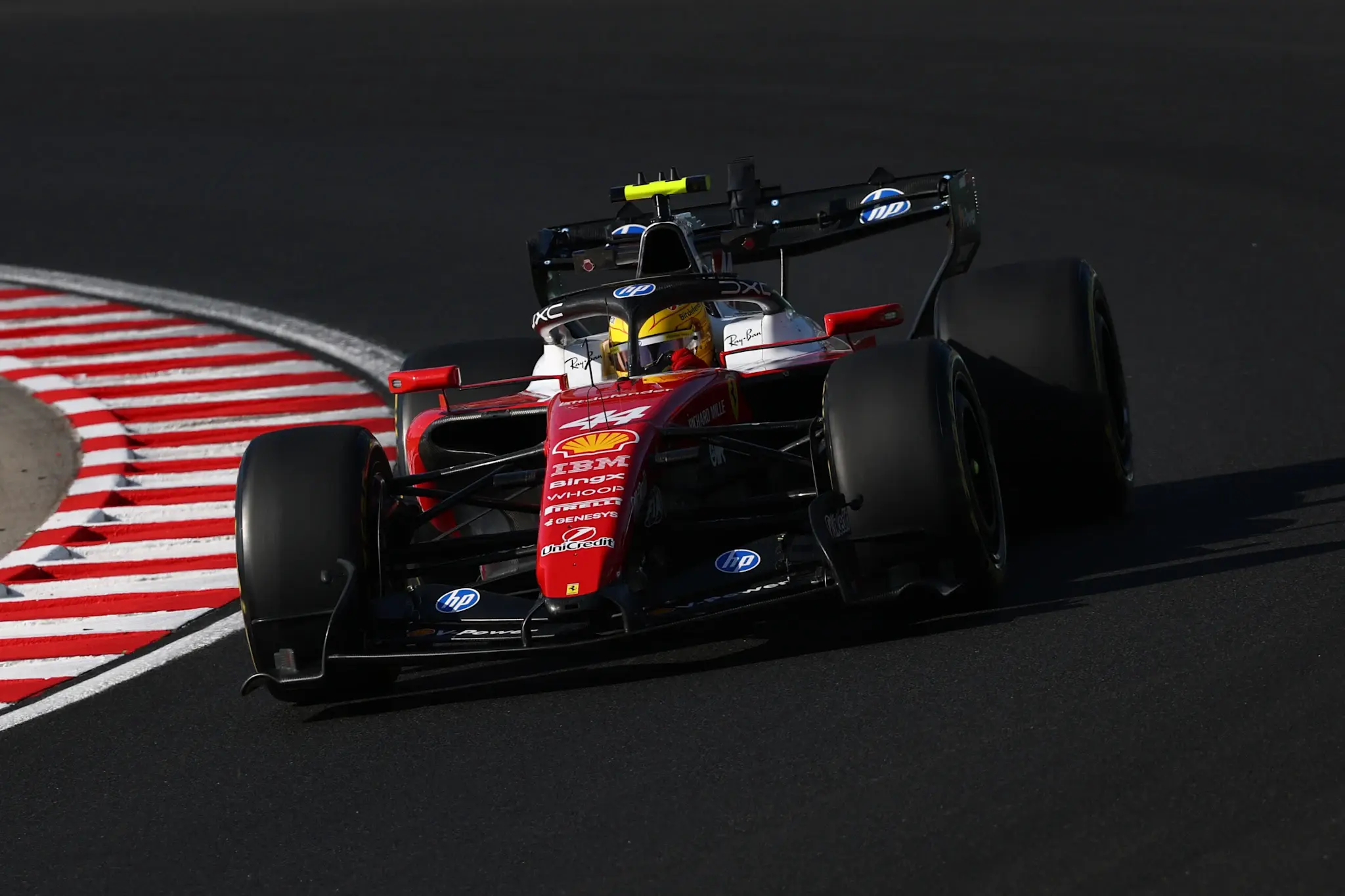 Hamilton beats Leclerc to top spot during FP2 in Hungary
