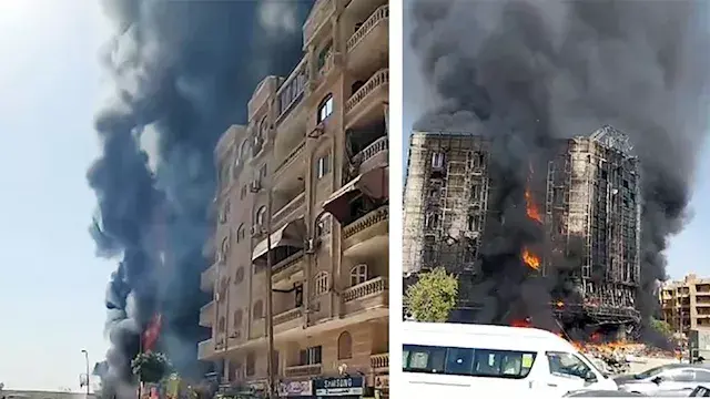 بعد مصرع 3 أشخاص.. 5 قرارات من النيابة بشأن حريق عقار حدائق الأهرام