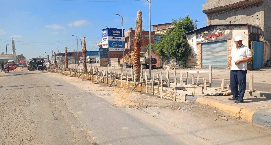 محافظ كفر الشيخ: الانتهاء من رصف وتطوير طريق عمر أبو العز بدسوق بطول 1000 متر