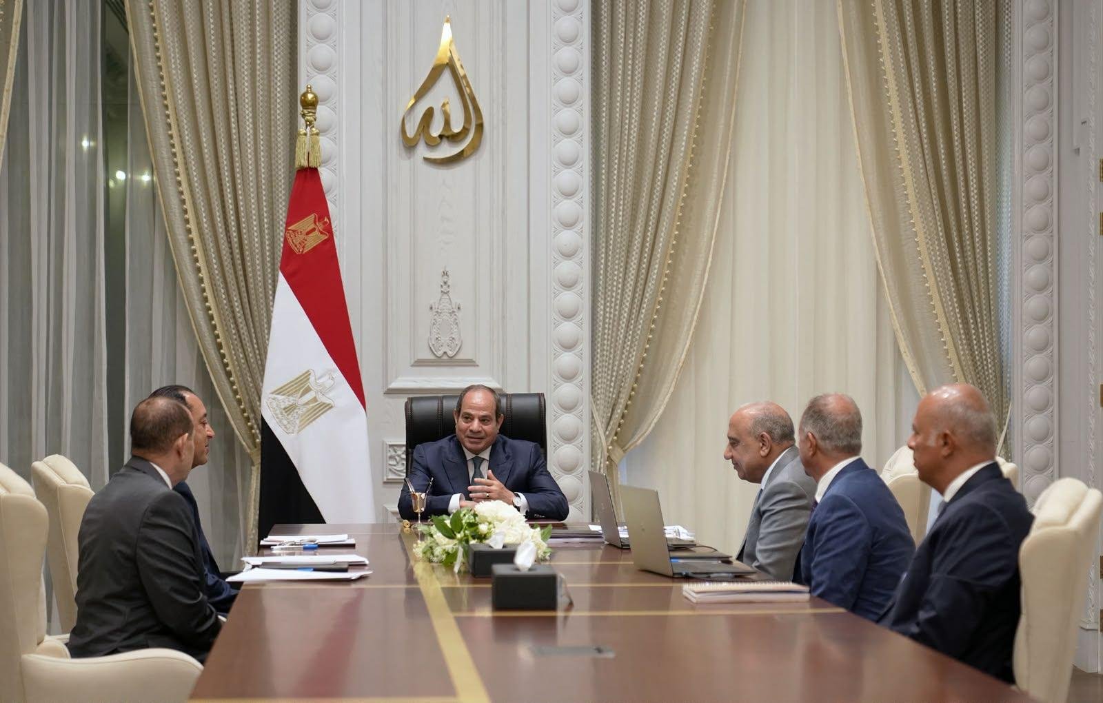 الرئيس السيسي يوجه بضرورة تنمية التصنيع المحلي في صناعات الرمال السوداء والعناصر الأرضية النادرة