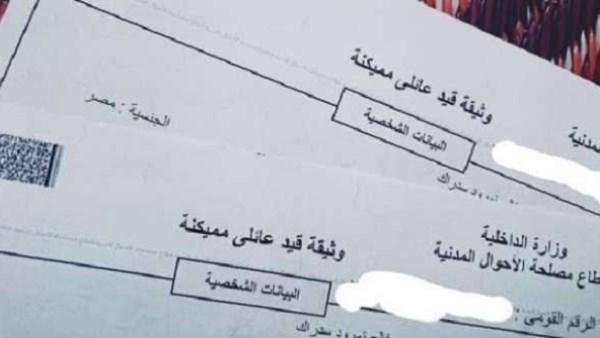 شروط استخراج قيد عائلي من الإنترنت.. الطريقة والأوراق المطلوبة