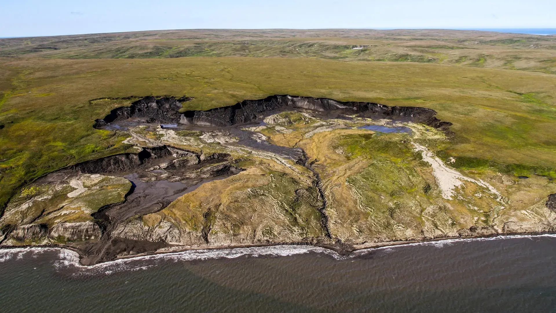 Ancient Arctic carbon is pouring into the sea, but the seabed captures most of it
