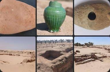 الكشف عن بقايا خان طريق أثري بمدينة عسيلة في شمال سيناء