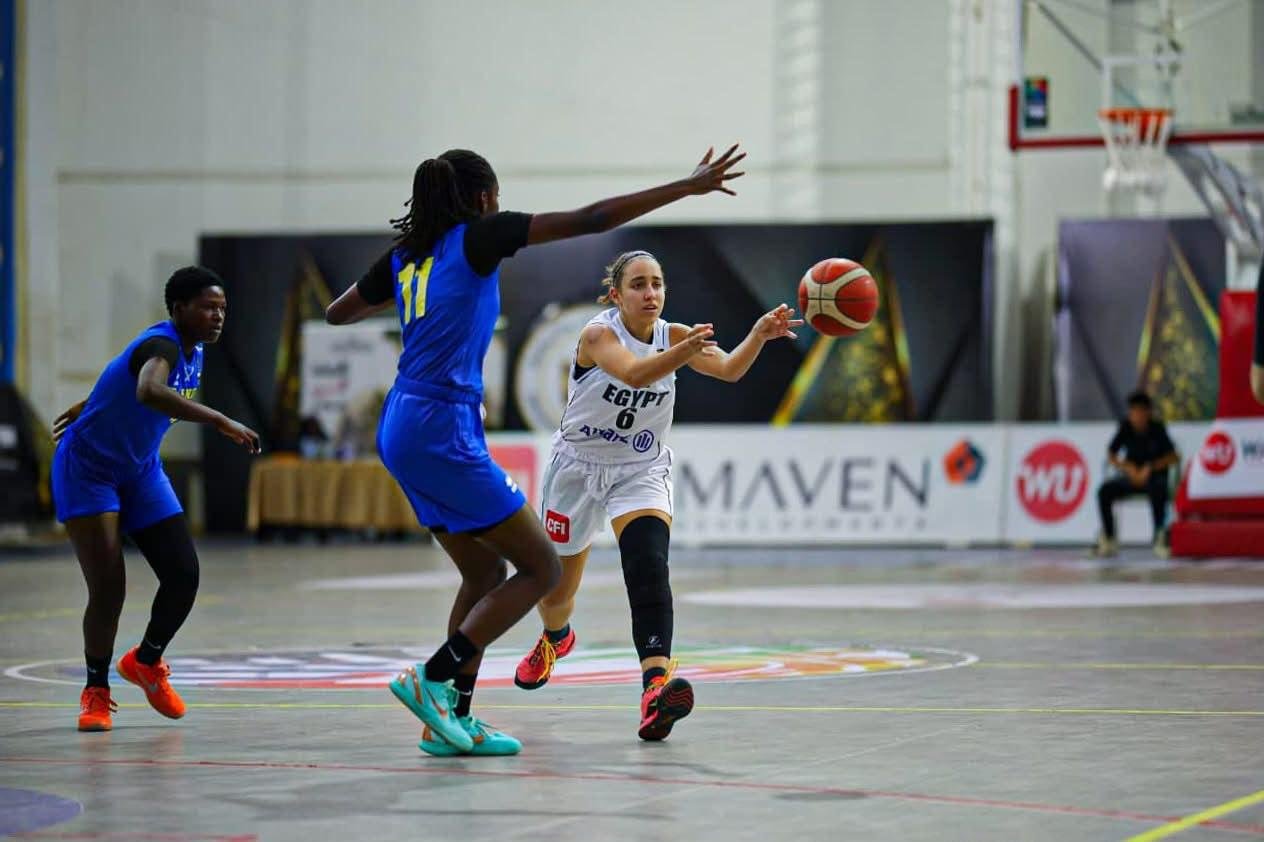 منتخب ناشئات السلة يفوز على رواندا في ثالث مبارياته بتصفيات الأفروباسكت