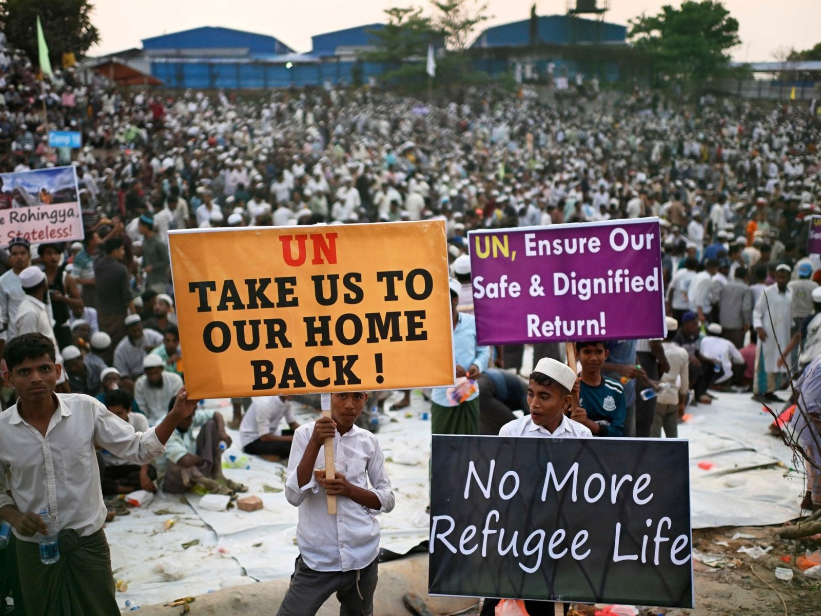 Rohingya refugees demand justice, dignity at Cox’s Bazar protest