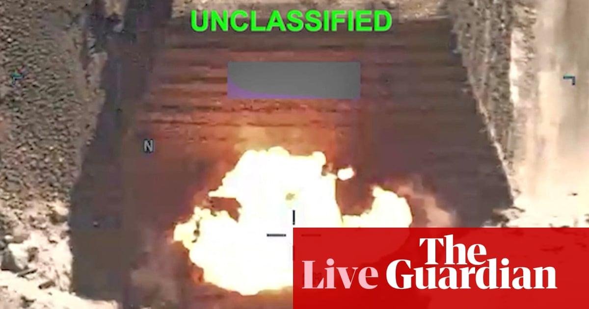 Iran claims attacks on strait of Hormuz ships amid fresh US strikes – Middle East crisis live