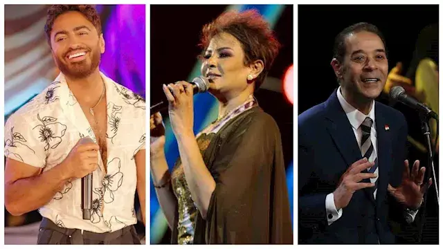 مدحت صالح وتامر حسني ونانسي عجاج.. في صدارة نجوم حفلات الأسبوع