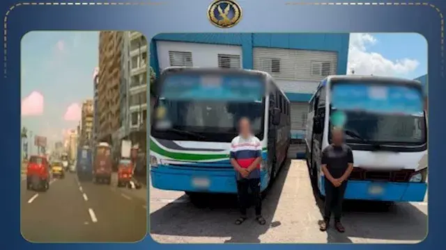 خناقة على الركاب تنتهي بحادث.. ضبط قائدي أتوبيسين بالإسكندرية