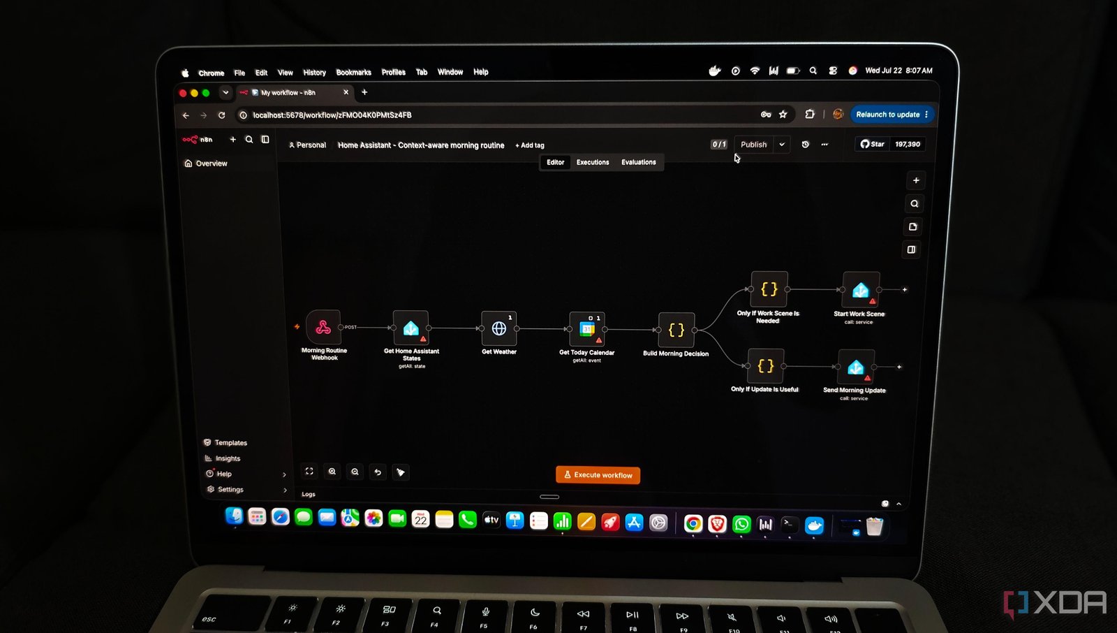 I use n8n to handle the automations Home Assistant quietly can't, and my house runs itself now