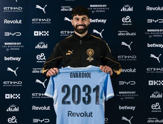 السيتي يعلن تجديد عقد جفارديول حتى 2031