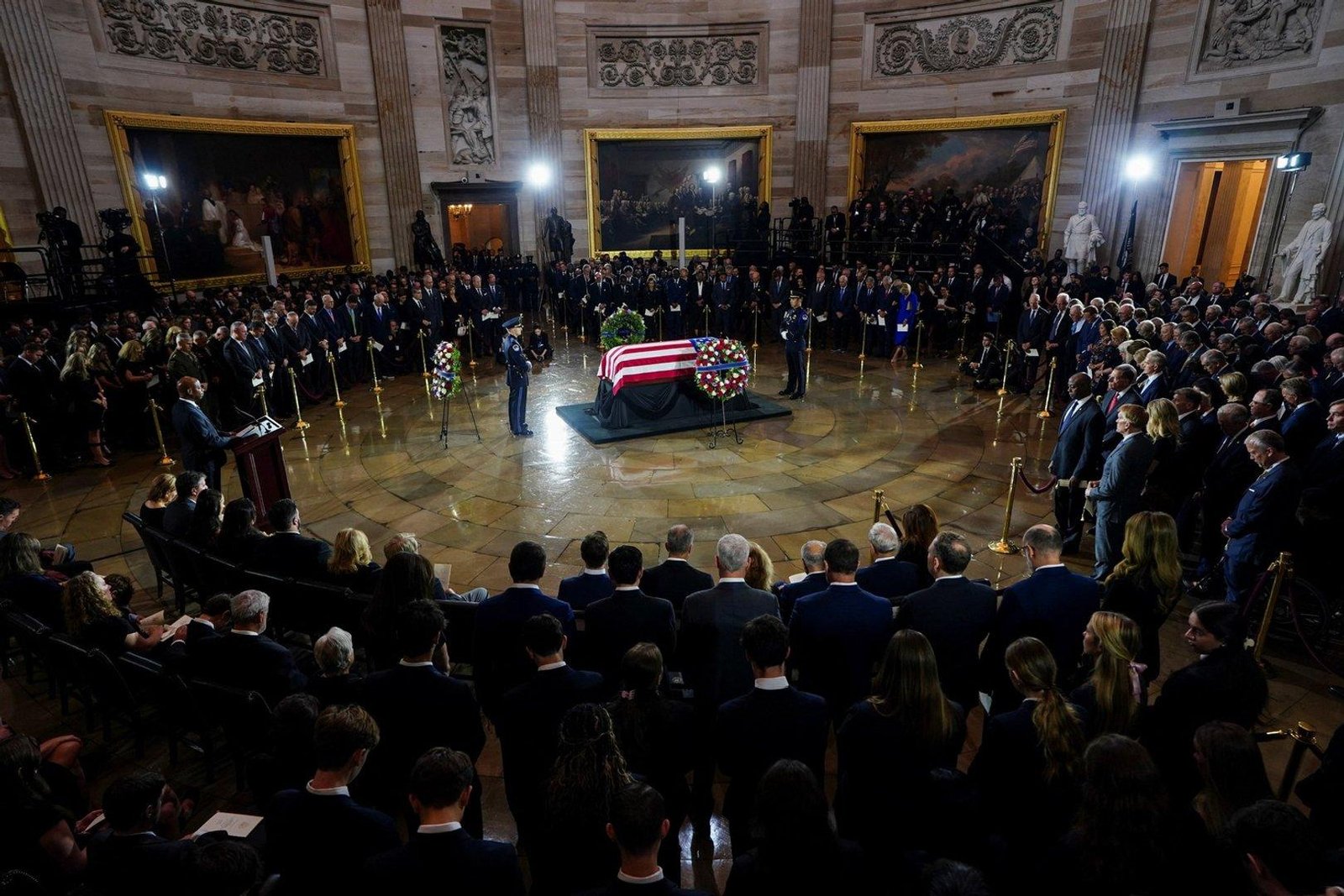 Tributes paid to Lindsey Graham at US Capitol ceremony