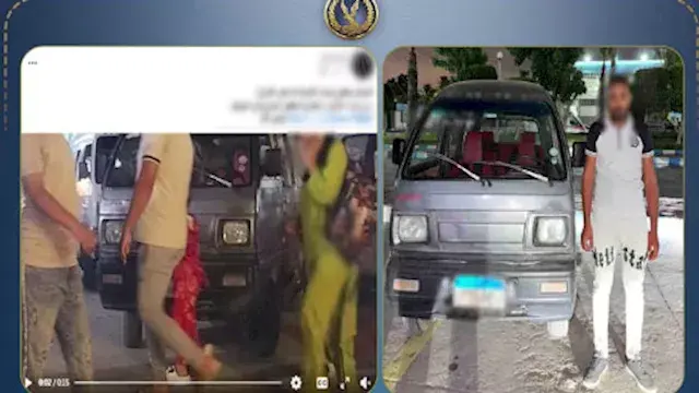 ضبط سائق "فان" بعد فيديو تحميل الركاب وسط الطريق بالإسكندرية