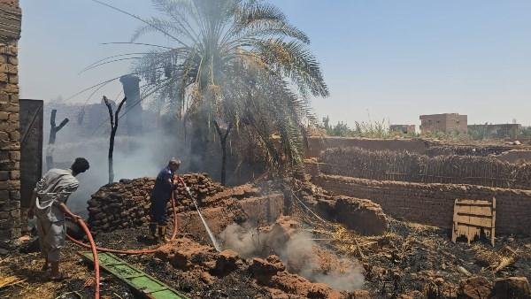 السيطرة على حريق في منزل قديم بقرية الجديدة بالوادي الجديد