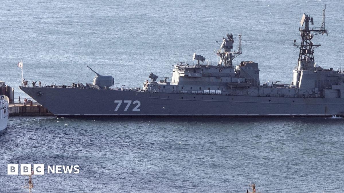 Russian warship carried out firing exercise off Plymouth coast