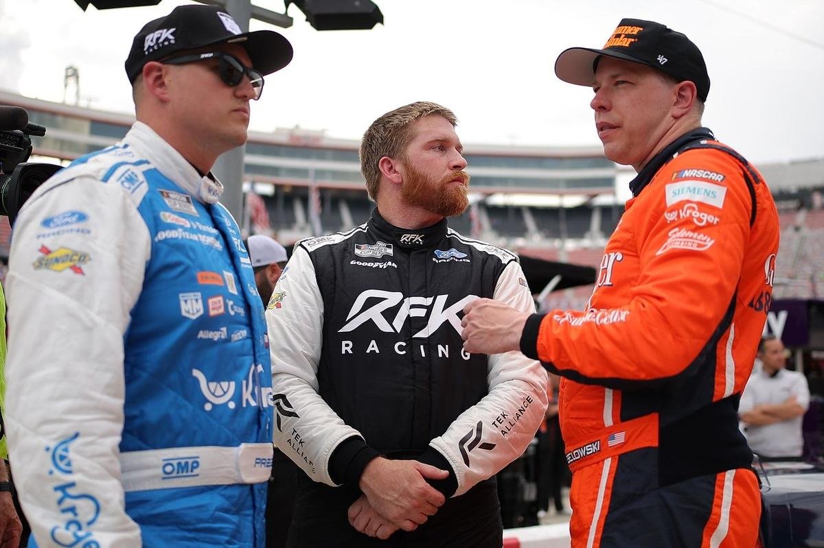 Chris Buescher breaks down the messiness that comes with racing against your team owner