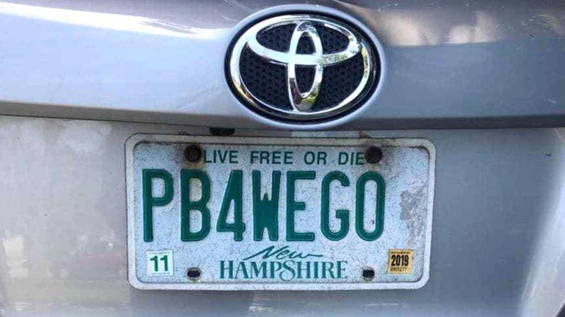 A mom with a license plate that reads 'PB4WEGO' wins a battle with the state to keep it
