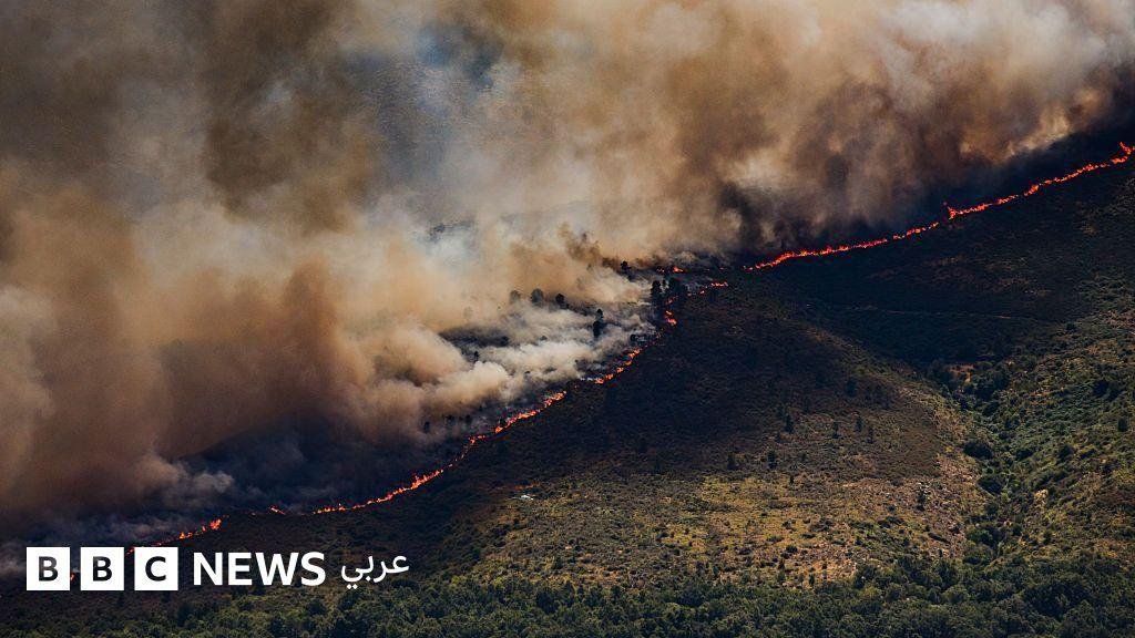 إجلاء عشرات الآلاف جراء الحرائق المستعرة في إسبانيا وفرنسا