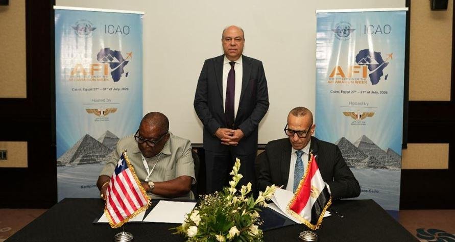مصر وليبيريا توقعان مذكرة تفاهم للتعاون الفني في الطيران المدني