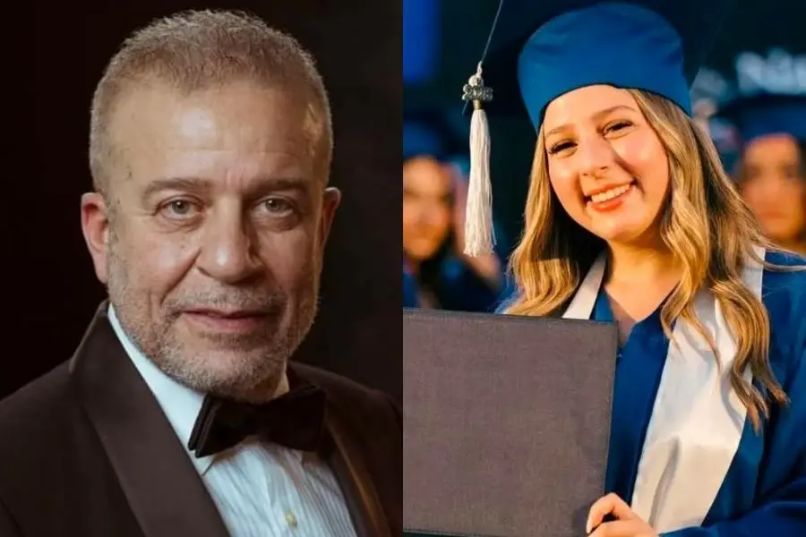 شريف منير يحتفل بتخرج ابنته كاميليا: «آخر العنقود داخلة الجامعة»