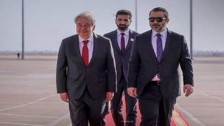 غوتيريش يصل دمشق في أول زيارة لأمين عام للأمم المتحدة إلى سوريا منذ 17 عاما (صور)