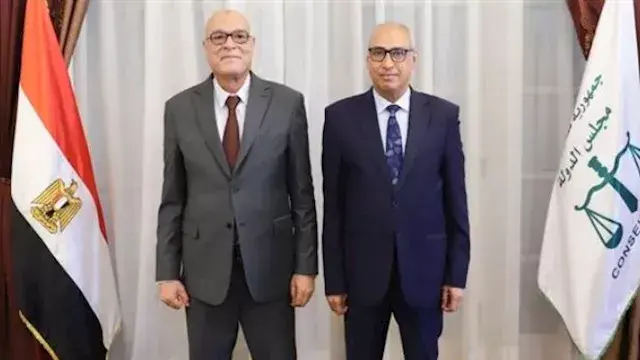 رئيس هيئة قضايا الدولة يهنئ المستشار محمود أبو الدهب لتوليه رئاسة مجلس الدولة