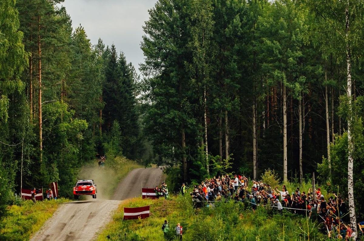 WRC Finland: Sami Pajari takes command after frightening Sebastien Ogier crash