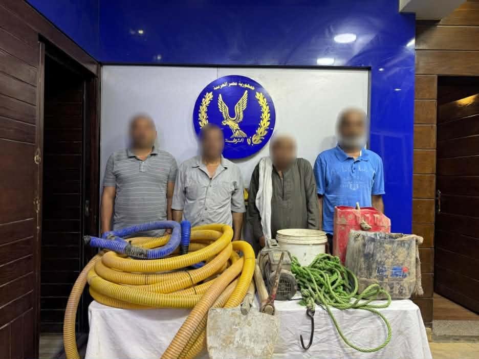 ضبط 4 أشخاص بتهمة التنقيب غير المشروع عن الآثار بالقاهرة