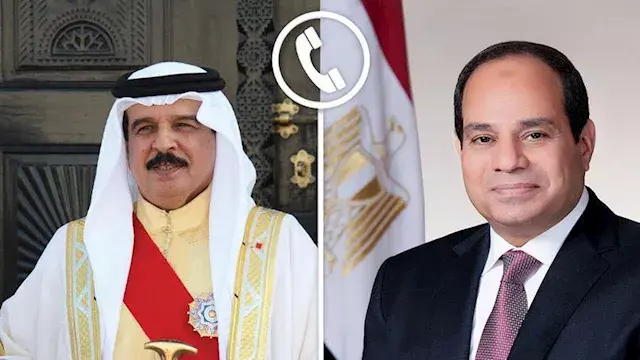 الرئيس السيسي يجدد دعم مصر للبحرين ويؤكد إدانة الاعتداءات الإيرانية على المملكة