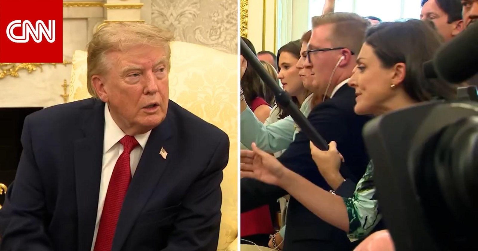 "اصمتي!".. ترامب يهاجم مراسلة CNN ويصفها بالـ"مزعجة"