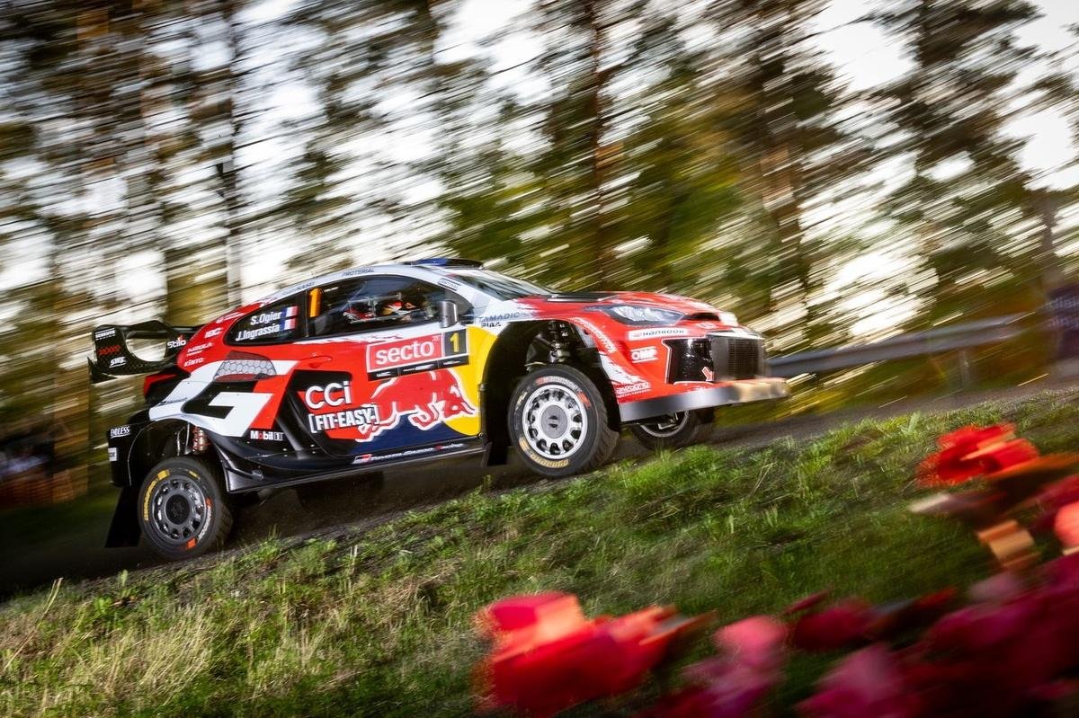 WRC Rally Finland: Sebastien Ogier claims lead after incident-packed morning