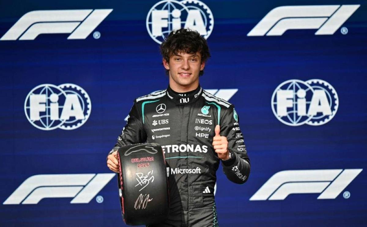 Antonelli pips Verstappen to take pole at Belgian Grand Prix
