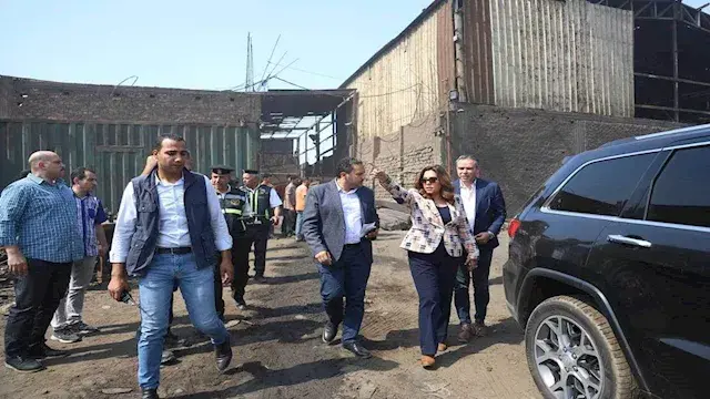 وزيرة التنمية توجه بسرعة توفيق الأوضاع البيئية لمنطقة العكرشة الصناعية بالقليوبية