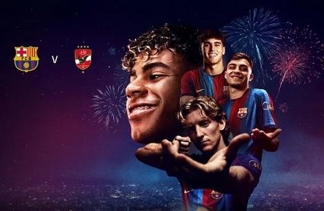 حدث استثنائي.. برشلونة يعلن تفاصيل مباراته أمام الأهلي في كأس خوان جامبر
