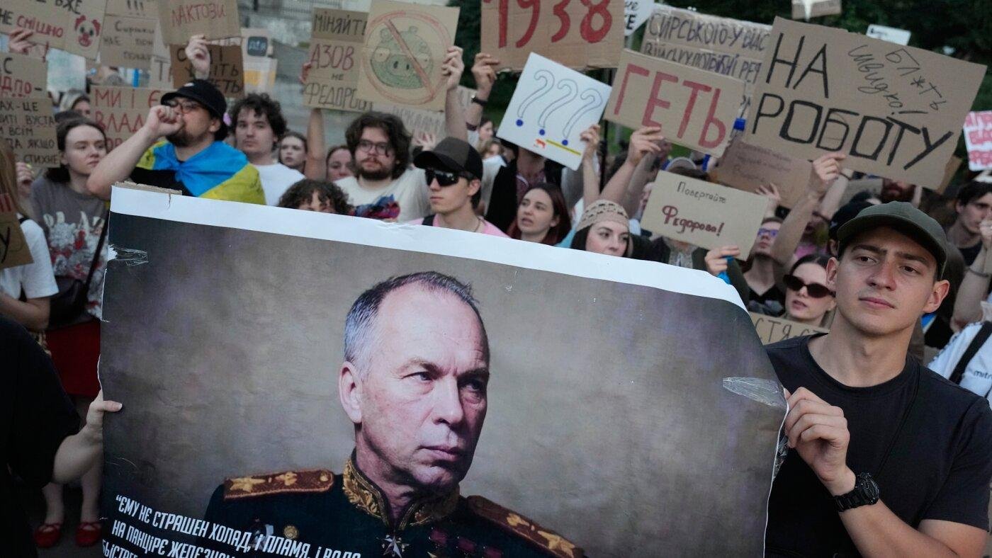 Ukraine's Zelenskyy fires his military chief after protests and names a new one