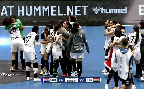 منتخب ناشئات اليد يفتتح مشواره في كأس العالم بالفوز على كرواتيا