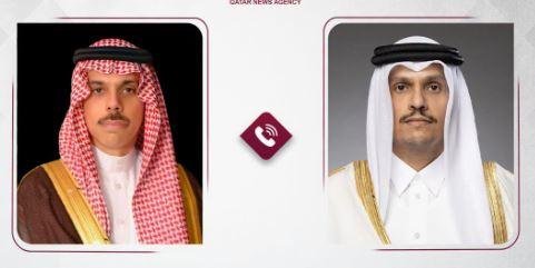رئيس وزراء قطر ووزير خارجية السعودية يبحثان العلاقات وآخر المستجدات الإقليمية