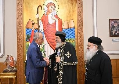 البابا تواضروس الثاني يستقبل وزير السياحة والآثار الأردني