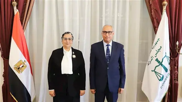 لتهنئته بمنصه الجديد.. رئيس مجلس الدولة يستقبل رئيسة القومي للمرأة