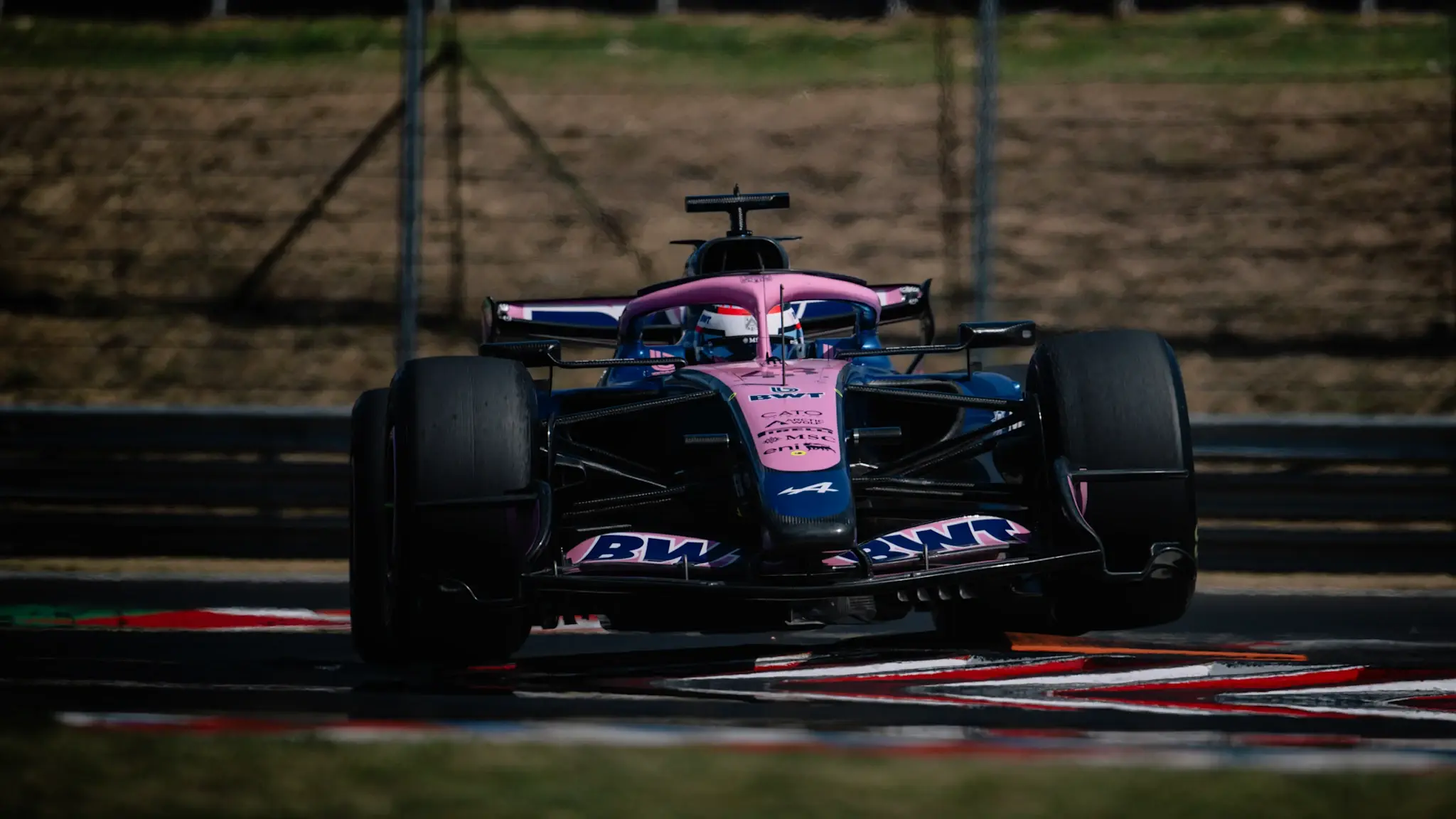 Three drivers in action at Pirelli tyre test in Hungary