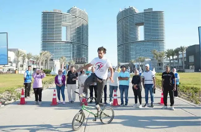 عروض BMX في العلمين الجديدة تخطف الأنظار